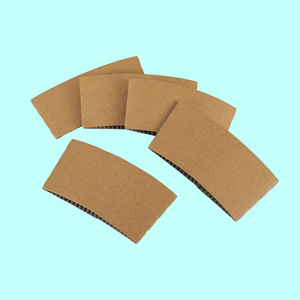Wholesale Custom Printed Corrugated Kraft Paper Coffee <b>Cup</b> Sleeve Eco Friendly Heat Insulation Anti Scald <b>Cup</b> Holder - Product Image 6