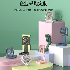 Portable Mini Fan With Usb Power Foldable Neck Fan For Outdoor Use F3 Green - Product Image 4