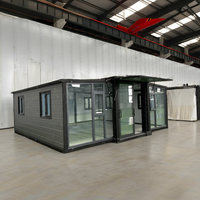 Maisons préfabriquées modulaires de luxe en conteneurs préfabriqués, maisons préfabriquées portables, maison en conteneur extensible avec 2 chambres