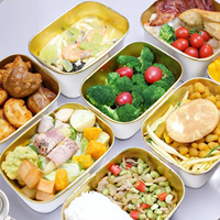 Boîtes personnalisées en kraft brun de haute qualité, double revêtement PE, jetables, de qualité alimentaire, résistantes à la graisse et aux fuites, pour salades, pizzas et sucre