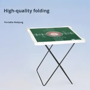 KEYE Portable Home Folding Outdoor Mahjong <strong>Table</strong> X Type Folding Leg Playing Mahjong <strong>Poker</strong>. - Product Image 4