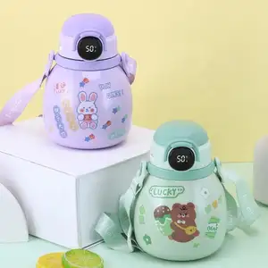 700ml Kids Water Bottle Thermos Cup Insulated Baby Kids Cute Vacuum Flasks Kids Tumbler Thermos Water Bottles With Straw