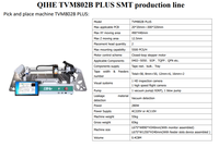Máquina de Fabricación de Chips SMD de Escritorio, Tipo Pequeño, 58 Alimentadores, para Bombillas LED, Compatible con Máquina de Colocación de Componentes 0201~BGA TVM802BP