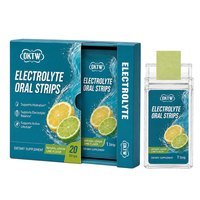 Bandes orales d'électrolytes OKTW saveur citron et citron vert naturelles – Favorise l'équilibre électrolytique – Complément alimentaire quotidien – En stock