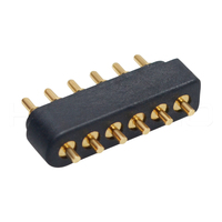 Connecteur à ressort HYTEPRO C736 à montage en surface, 6 broches, couverture de soudure stable pour l'aérospatiale, l'équipement médical et l'électronique grand public