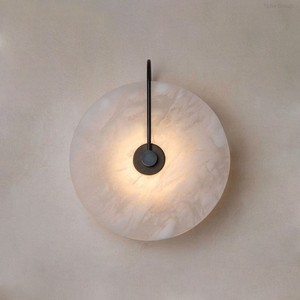 Nordic Modern LED Wall Lamp Green <b>Shade</b> Dimmable Feature for <b>Bedroom</b> Living Room Corridor Entrance-Indoor Use Circular Design - Product Image 6