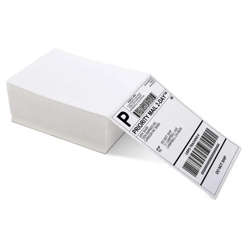 Rollo de papel térmico con pegatina de impresora, venta directa de fábrica, A6, 4x6