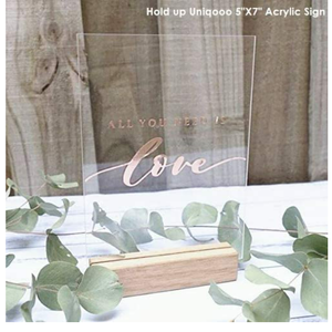 Supporti per insegne per espositori per numeri di tavolo in <span class=keywords><strong>legno</strong></span> acrilico segnaposto portafoto - Product Image 6