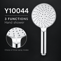 Pommeau de douche à main ABS 3 fonctions 120 mm avec buses en silicone Y10044