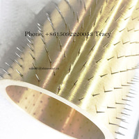 Tissu papier Film Micro trou perforation rouleau aiguille poinçonnage rouleau perforateur pour l'industrie de l'emballage épinglé rouleau à pointes
