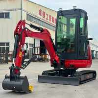 Mini-excavatrice compacte de jardin neuve de 3,5 tonnes avec moteur Kubota Euro 5, livraison gratuite, certifiée CE/EPA, petite excavatrice sur chenilles