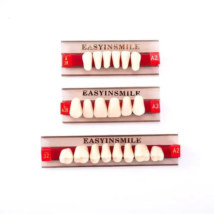 Commercio all'ingrosso odontoiatria resina finti denti A1 A2 A3 84 pz/96 pz set completo