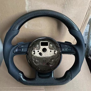 Volant sport en fibre de carbone pour Audi A3 A8 A4 A5 A1 A6 A7 Q5 Q7 <span class=keywords><strong>RS3</strong></span> RS4 RS5 S3 S4 S5 RS6 RS7 Q3 Q5 Q7 C6 8V B8.5 - Product Image 1