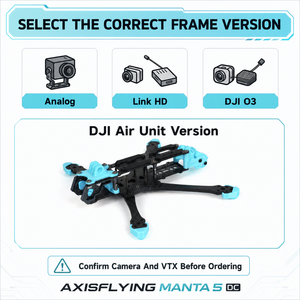 Kit de châssis de drone <span class=keywords><strong>FPV</strong></span> Axisflying Manta 5 DC Deadcat 229 mm en fibre de carbone T700 avec bras de 5 mm pour montage de quadricoptère cinématique freestyle CE ROHS - Product Image 4