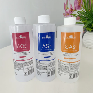Solución Facial para Hidrodermoabrasión, 400 ml, AS1 SA2 AO3, Líquido para Máquina de Hidropeeling con Burbujas Pequeñas H2o2 - Product Image 1