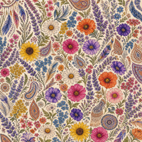 Tissu en coton 100 % personnalisable, 120 g/m², impression numérique, tissu en coton floral personnalisé