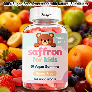 Oem/Odm Saffraan Gummies Voor Kinderen Ondersteunt Vrolijke Stemming En Temperament Controle Suikervrije Saffraansupplementen Kalm Gummies - Product Image 6