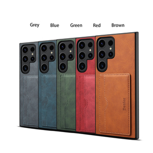 Denior |   Funda Protectora para Teléfono de Cuero PU Retro <span class=keywords><strong>a</strong></span> Prueba de Golpes con Soporte, Compatible con <span class=keywords><strong>Samsung</strong></span> S24/<span class=keywords><strong>23</strong></span>/22/21/Serie <span class=keywords><strong>A</strong></span>, con Ranura para Tarjetas - Product Image 4