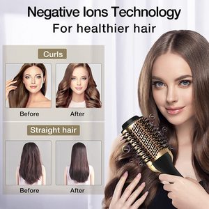 Sèche-cheveux à air chaud 1000 W, <span class=keywords><strong>brosse</strong></span> professionnelle 2 en 1, peigne lisseur, sèche-cheveux électrique, <span class=keywords><strong>brosse</strong></span> <span class=keywords><strong>rotative</strong></span> pour cheveux - Product Image 5