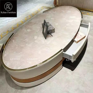 Villa Rumah coklat disesuaikan tampilan yang indah <span class=keywords><strong>Sofa</strong></span> lengkung mewah kulit Nubuck asli ruang tamu Modern <span class=keywords><strong>Sofa</strong></span> melengkung - Product Image 4