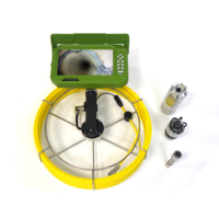 Caméra d'inspection des canalisations HD avec têtes de caméra interchangeables de 8 mm/16 mm/21 mm et moniteur de 7 pouces