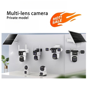 4G Solar Security <strong>Camera</strong> 3 <strong>Lens</strong> PTZ <strong>System</strong> Permanent Power Supply for Remote Construction Site - Product Image 2