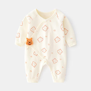 Pasgeboren Jumpsuit, Babykleding Zonder Been Herfst En Winter Puur Katoenen Pasgeboren Monnikkleding, Klimkleding <span class=keywords><strong>Velcro</strong></span> Babykleding - Product Image 2