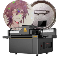 Imprimante hybride visuelle UV CCD 1218 utilisant une tête d'impression Ricoh Gen6 avec système de numérisation pour l'impression d'accessoires 3C, de jouets, d'artisanat et de cadeaux