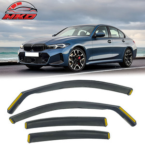Viseras Laterales para Ventanas de BMW Serie 3 G20 19-26 G80 M3 Sedán, Deflectores Integrados en el Canal, Protección para Ventanas Laterales de Puertas de Automóviles - Product Image 1