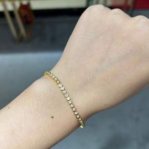 All Fashions Simplicity 1.8mm Round Moissanite Dazzling SS Jewelry <b>Bracelets</b> & Bangles Stylish Fashion Accessory - Product Image 5