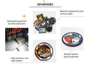 Patches 3d Haak En Loop Backing Label Badge Custom Reliëf Merk Logo Pvc Rubber Zacht Pvc Ijzer-On Backing Als Verzoek 7-10 Dagen - Product Image 6