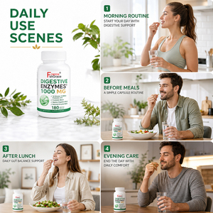 Enzymes digestives personnalisées Shecome 1000MG en capsules, améliorent la santé digestive des adultes, complément alimentaire d'enzymes digestives - Product Image 4