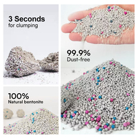 Litière pour chat en bentonite en forme de boule colorée, sans poussière, forte absorption, parfumée, 5 kg, 10 kg, prix d'usine