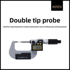 ASIMETO Calibrador Digital de Doble Punto con Indicador de Dial 0-25 mm, Escala Graduada de Alta Precisión, Doble Propósito, Externo - Product Image 4