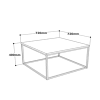 Table basse relevable moderne en bois pour salon, extensible