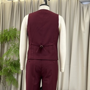 <span class=keywords><strong>Costume</strong></span> d'Affaires Sur Mesure JXKRSZF pour Homme, Uniforme de Designer Personnalisé, Coupe Slim, <span class=keywords><strong>Costume</strong></span> <span class=keywords><strong>Rouge</strong></span> <span class=keywords><strong>Bordeaux</strong></span> pour Occasions Formelles d'Entreprise - Product Image 5