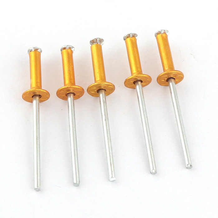 Rivetti Ciechi 5,0 X 25 Mm - 50 Pezzi, Testa A Cupola, Acciaio Zincato, DIN 7337 - Foto 3