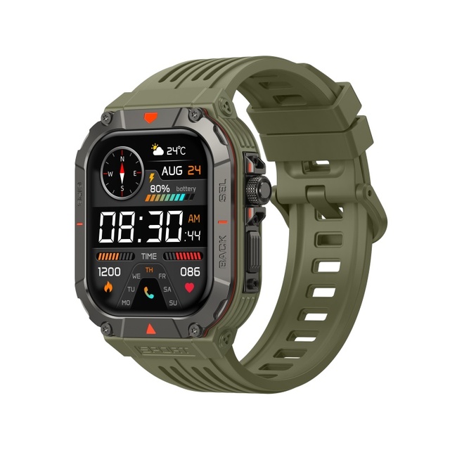 Y28 Smart Watch GPS Pressure Altitude Compass Outdoor Waterproof 30m tracker Blood Oxygen Heart Rate AI Voice Assistant Magnetic