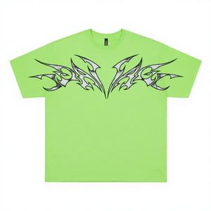 T-shirt en coton 100% pour femme, coupe ample, respirant, style streetwear, tie-dye, nouveau design, haute qualité, taille 2XL, vente en gros - Product Image 1