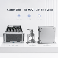 Châssis de serveur IA à haut débit d'air et boîtier GPU assemblé, fabrication sur mesure de tôlerie de précision OEM TZR