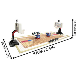 MOC4172 City Series Sport Scene Basketball Field 354Pcs Bricks Battle Race Model Building Blocks DIY Creative Toys Gift for Kids - Product Image 3