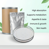 Supplément de zinc, poudre de glycinate de zinc, additif alimentaire, poudre de glycine de zinc 99% pour la consommation quotidienne
