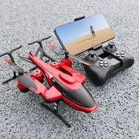 Caméra de drone à quatre axes Rechargeable V10 avion en plastique extérieur Durable débutant hélicoptère télécommandé en vol stationnaire électrique
