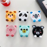 Support de téléphone en plastique avec motif d'animaux mignons, support de bureau réglable pour smartphones et tablettes