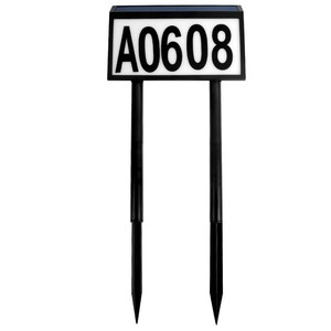 Señales <span class=keywords><strong>de</strong></span> dirección Led alimentadas por energía Solar para exteriores, lámpara <span class=keywords><strong>de</strong></span> pared, placas, números <span class=keywords><strong>de</strong></span> casa, luz con estacas para patio <span class=keywords><strong>de</strong></span> casa y calle - Product Image 6