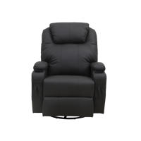 PU Leder Modern Manual Recliner Chair Elektrische Massage Freizeit Drehs ofa