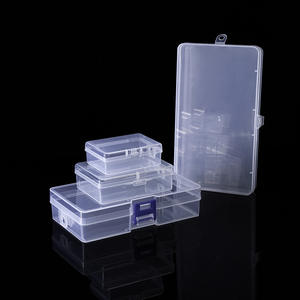 Caja de Almacenamiento de Plástico PP Transparente con Tapa, Organizador de Joyas, Contenedor Portátil para Accesorios Pequeños, Organizador de Escritorio, Capacidad de 1-3L - Product Image 4