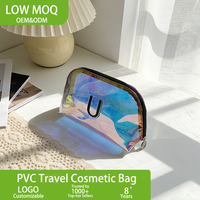 Carpeta de Archivo Personalizada Transparente de PVC Holográfico Láser, Impermeable, con Cierre, en Tamaños y Colores Personalizados, para Uso Promocional