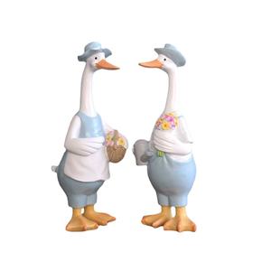Đồ Trang Trí Để Bàn Phong Cách Nông Thôn Thiết Kế Mới Tượng Động Vật Bằng Nhựa Tượng Vịt Cặp Đôi Để Trang Trí Nhà Cửa - Product Image 1