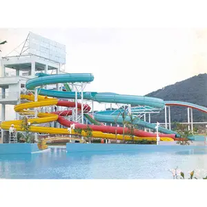 여름 엔터테인먼트 맞춤형 어린이 유리 섬유 수영장 워터 슬라이드 판매